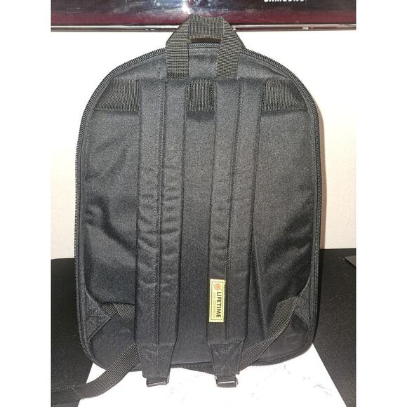 NWT! Compass USA expandable backpack in navy blue and brown 18x12x9 main image 10